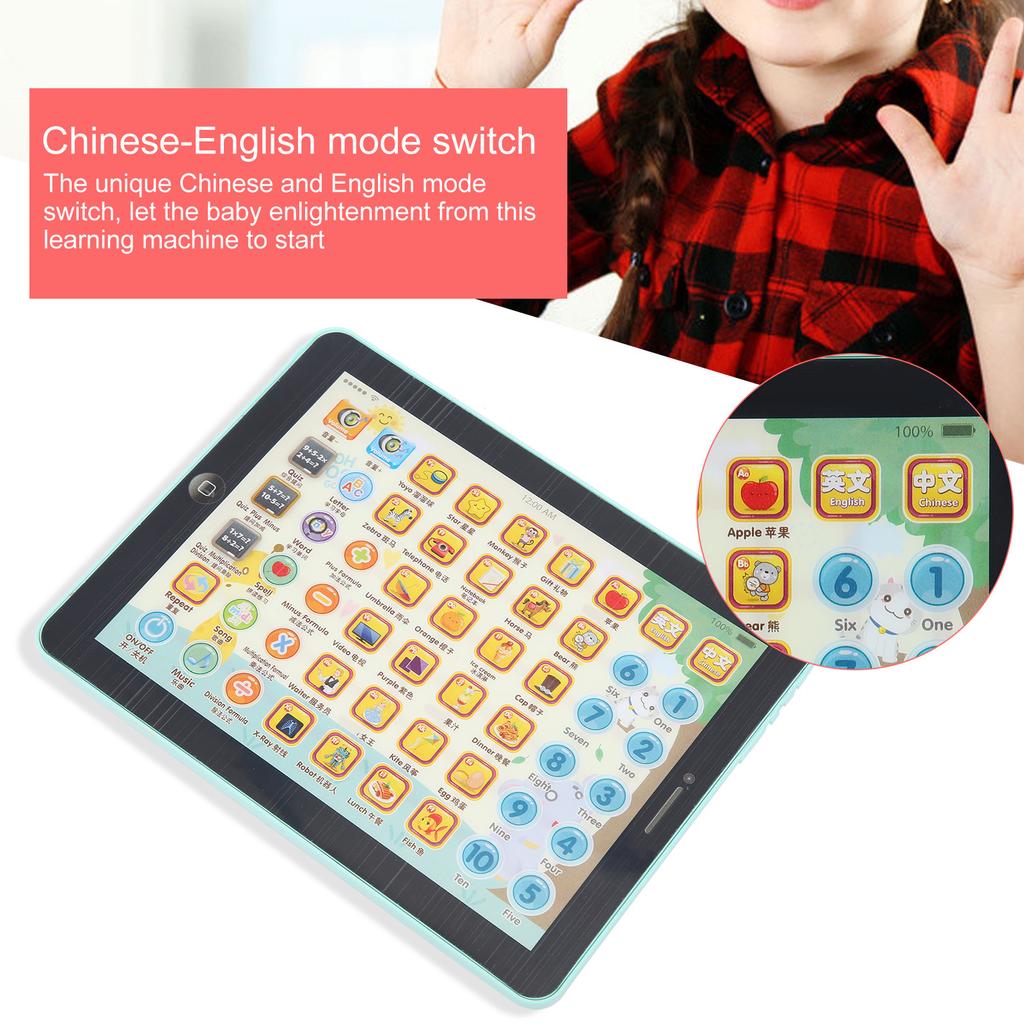 ABS Kid Children Tablet Pad Learning Letters Words Numbers Educational Electronic Toy