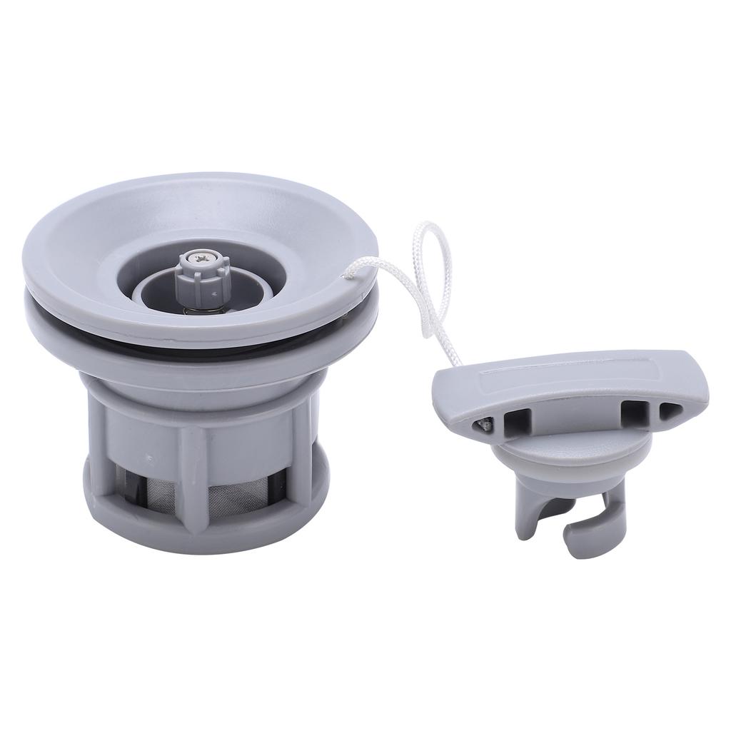 Boot Luftventil Leichtes Gasventil Ersatz für Schlauchboot Kajakfahren Gummiboote Grau