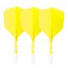 Cuesoul ROST T19 Shaft Integrated Flight Big Wing Shape Yellow with White Ice Shaft Set - 3-piece (CS-AK577-1M)