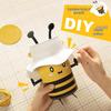 Handmade DIY Kit: Cute Bee Woven Crossbody Bucket Bag for Women