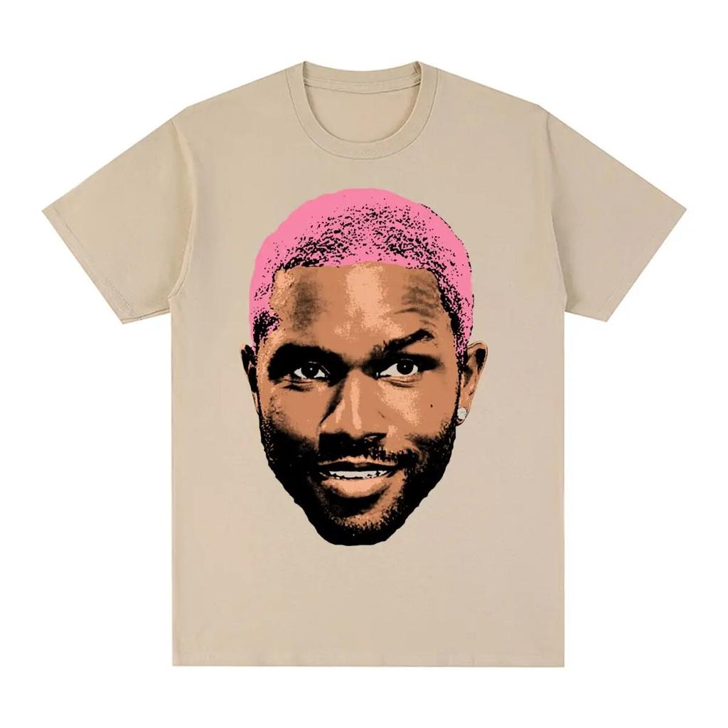 Frank Vintage T-shirt Blond Hip Hop Pop Music Singer R&B Cotton Unisex T Shirt New Tee Tshirt WoUnisex Tops