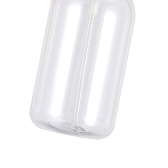 2Pcs 16 Oz Clear Soap Dispenser Set with Bamboo Pump Rust-proof Leak-free