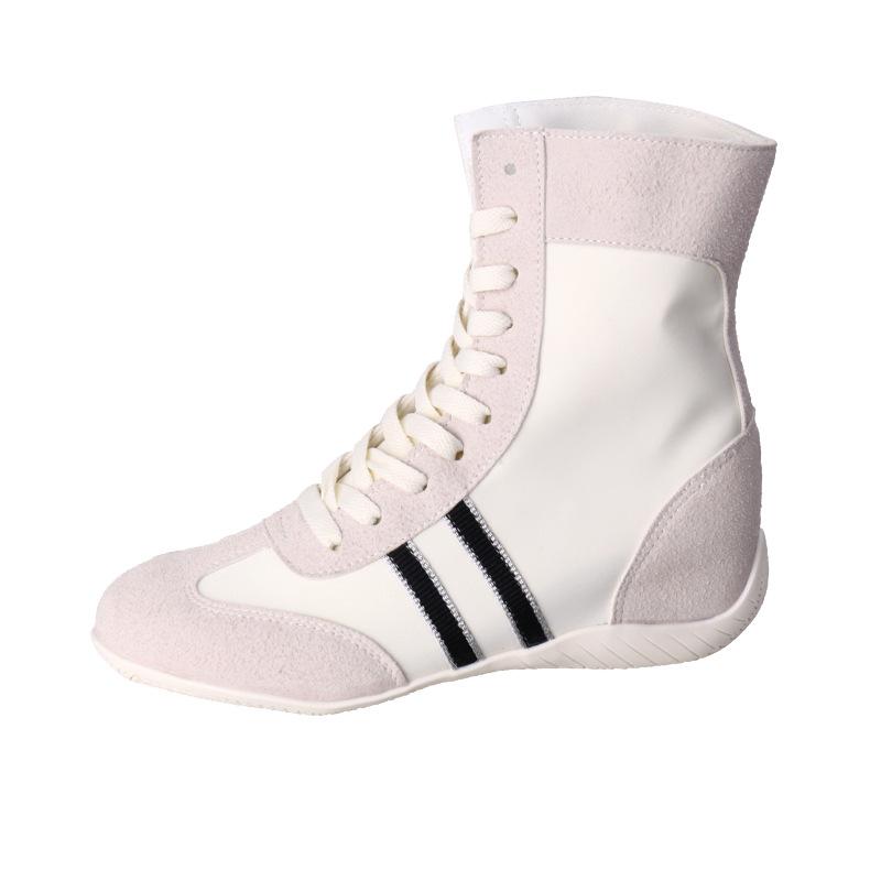 Dexun shoes women's 2025 new popular fashion breathable high-top shoes high-end flat bottom light comfortable cool boots
