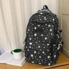 Student Schoolbag Star Printed Backpack Junior High School Student Class Backpack