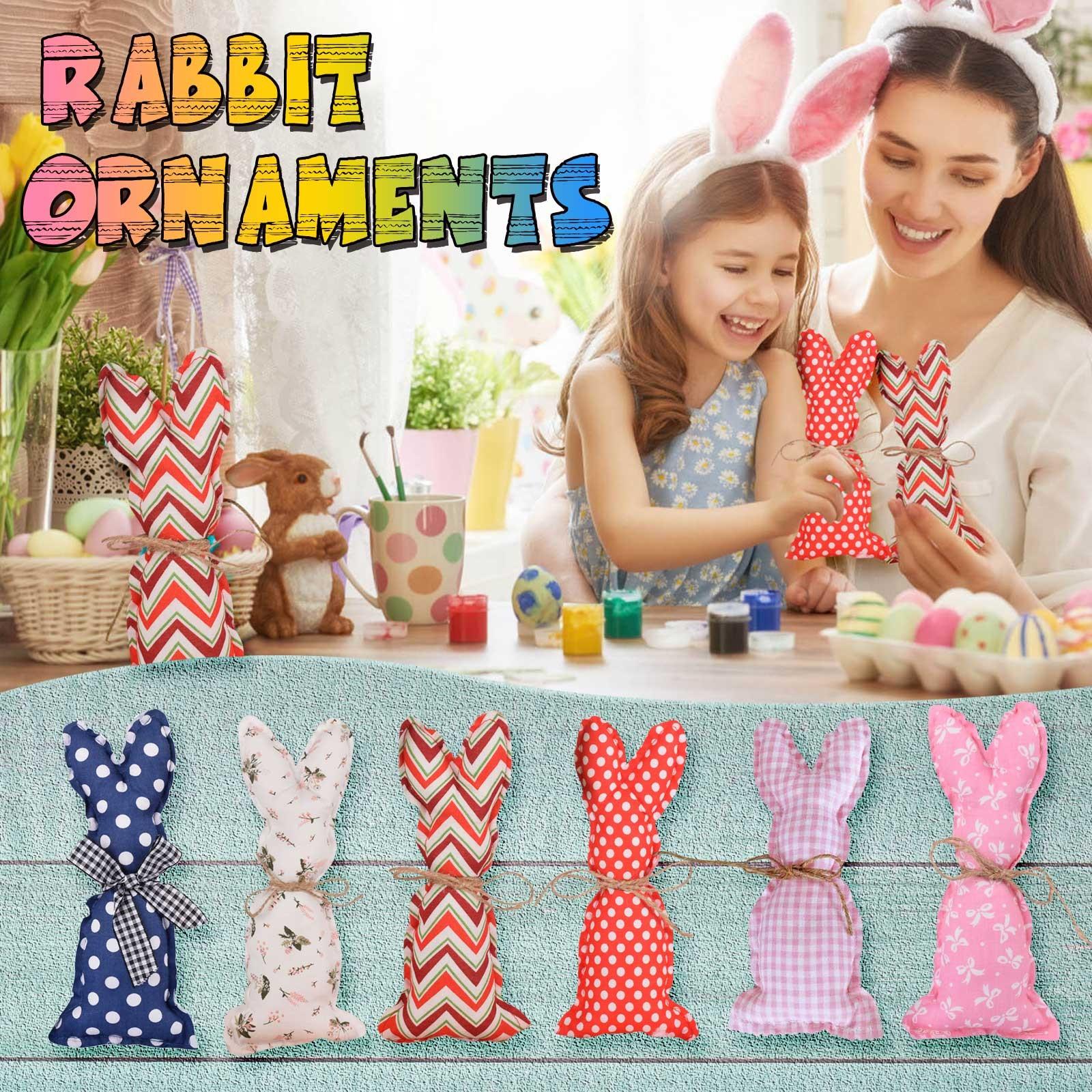 

Пасхальный мультяшный кролик в форме милой безликой куклы, креативные украшения