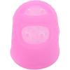 5Pcs Pink Rubber Finger Tips Guard Non-Slip Finger Pads Grips Assorted Colors Finger Protector Covers for Sorting Task, Paperwork, Wax Carving Finger
