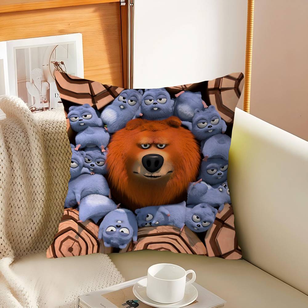 

Дизайн наволочки G-Grizzy и лемминги Чехол для подушки Декор Праздничный декор 12x12Inch