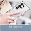 WANLONFENG MF2 Series For Samsung Galaxy S25 Ultra Case TPU Acrylic Clear Phone Cover with 2Pcs Tempered Glass Film