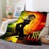 Bob Marley Album Blanket Reggae Music Jamaican Style Soft Flannel Blanket Portable Home Travel Sofa Blanket