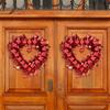 Valentine's Day Heart-shaped Three-dimensional Garland Outdoor Front Door Courtyard Porch Celebration Highlight Decoration Hanging Decoration