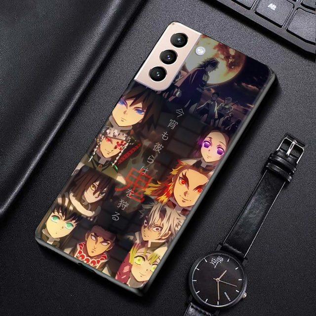 Shell For Samsung Galaxy S21 S20 S10 S9 S8 Plus Ultra 5g S10lite S10e S7edge S20 S21 Fe Cover Case Demon Slayer Kimetsu Anime