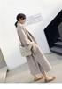 Women's Mid-Length Woolen Coat - 2026 Autumn/Winter Korean Style Thickened Version