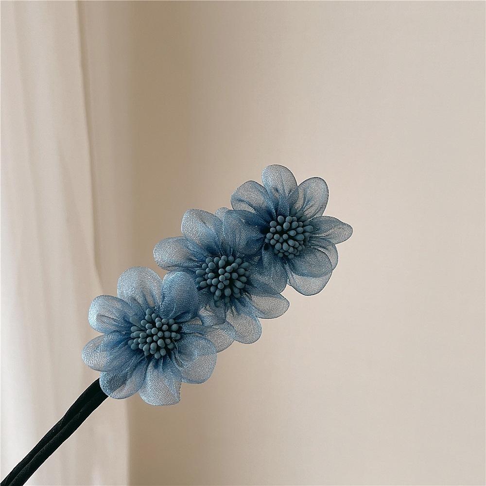 Elegant Shell Pearl Lazy Hair Curler Bow Barrettes Braided Hair Artifact Vintage Women Flower DIY Hair Maker Tools Scrunchies