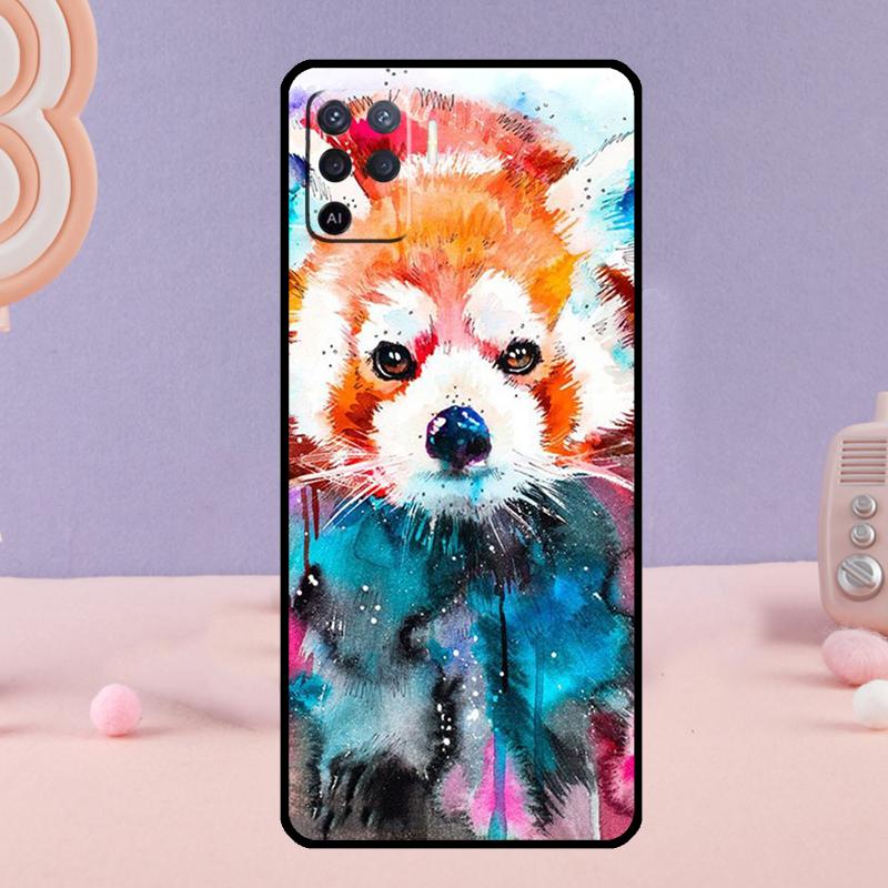 

Чехол для телефона Красная панда для Oppo A18 A38 A58 A78 A98 A74 A94 A54 A40 A60 A80 A16 A76 A96 A15 A57S A17 A77 OPPO A18 4G