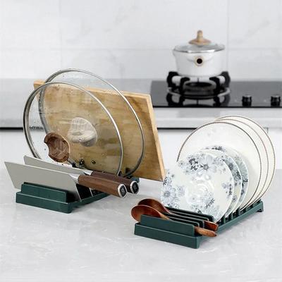 Suport pentru Bol/Farfurie/Capac cu Utilizare Multiplă, Rafturi de Depozitare/Scurgere, Poziții Multiple pentru Carduri, Farfurie, Suport pentru Cuțite, Organizare Ustensile de Bucătărie