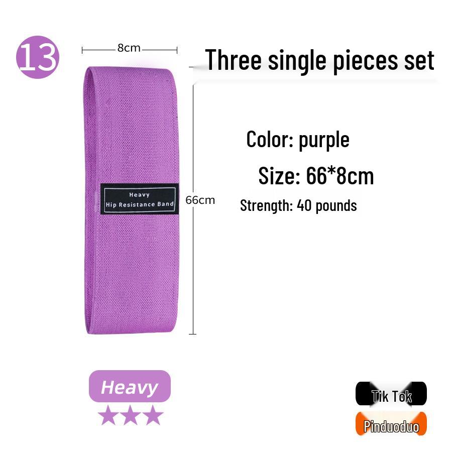 Fitness Yoga Squat & Glute Workout Resistance Band - Cotton Glute Lifting & Shaping Circle