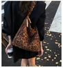 Leopard Print Suede Women's Bag - Autumn/Winter Large Capacity Retro Shoulder Bag, Trendy & Popular for Commuting.