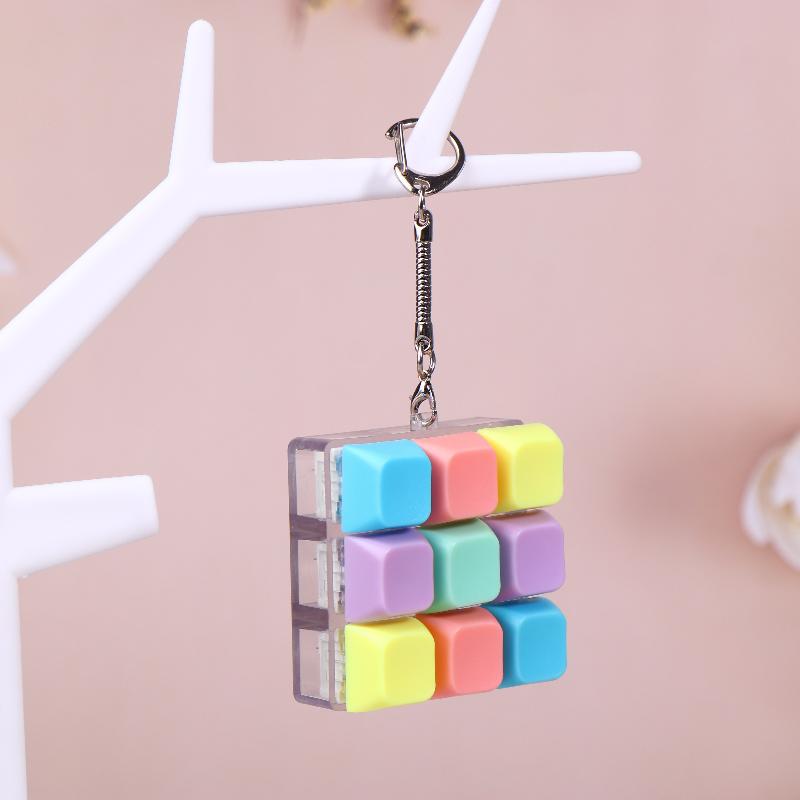 1Pcs Boys Girls Anti Stress Finger Keyboard Games Keychain Without Light 9 Keyboard Key Toy For Adults Antistress Toys