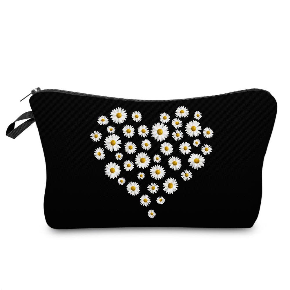 Women Cosmetic Bag Multiple Pattern Fashion Portable Casual Storage Travel Pouch Toiletry Bags
