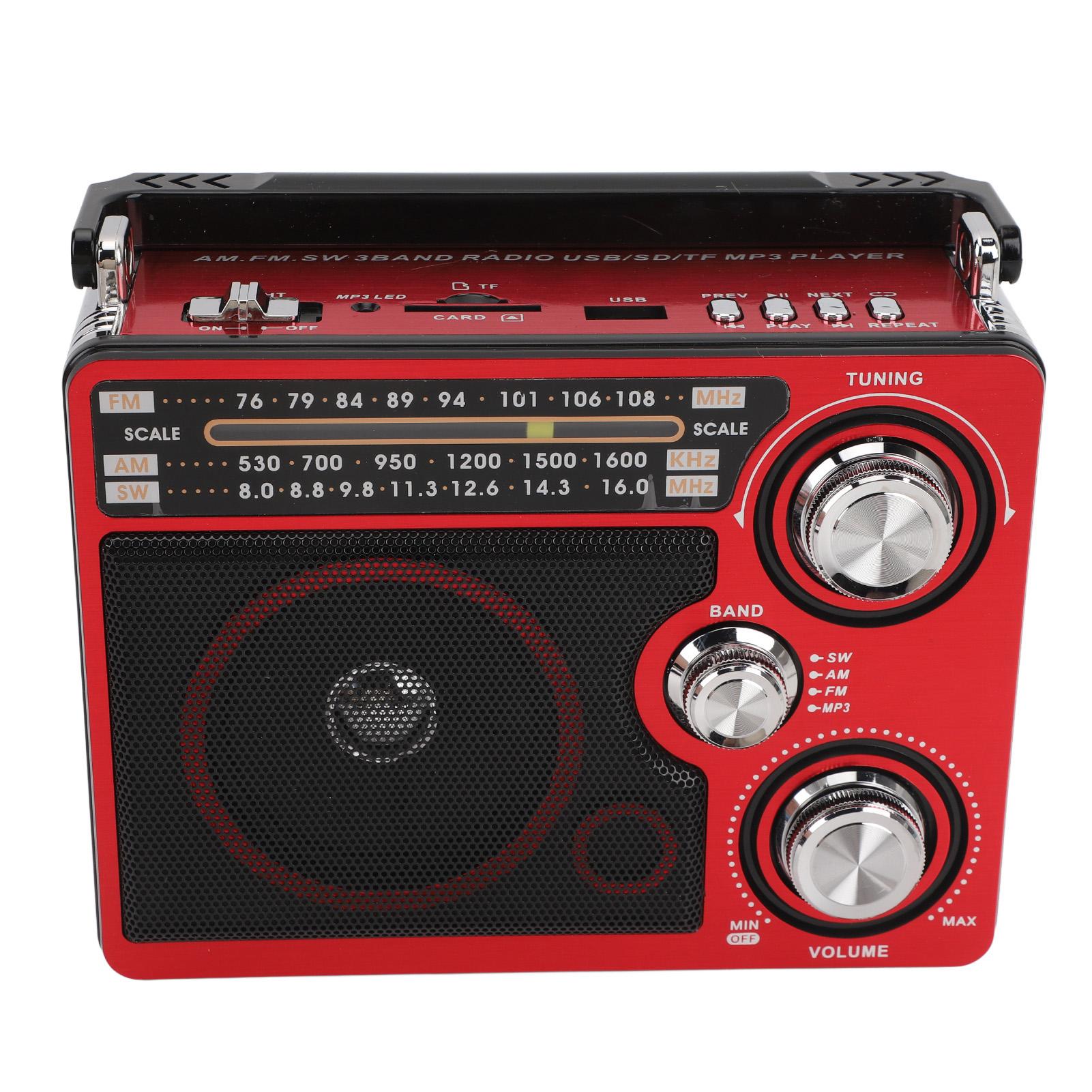 

Портативный радиоприемник многофункциональный FM AM SW полный ручной диапазон удобный радио музыкальный автомат ЕС EU PLUG