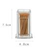 Convenient Dust-proof Toothpick Bottle Drop-resistant Thickened Cotton Swab Holder Transparent Acrylic Storage Box Home