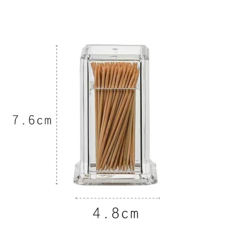 Dust-proof Toothpick Bottle Thickened Cotton Swab Holder Creative Storage Box  Home