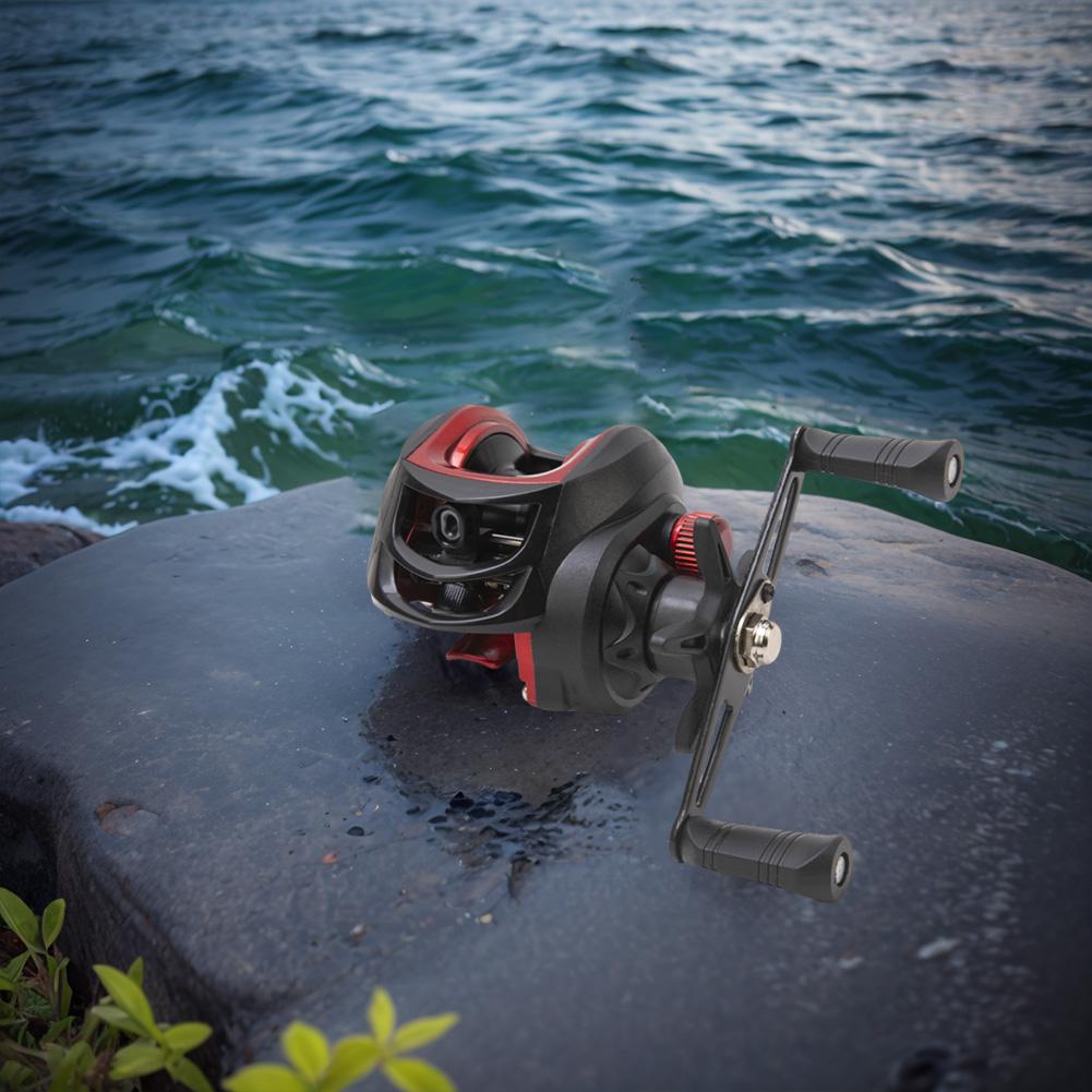Baitcasting Reel 7.2/1 Gear Ratio Baitcasting Fishing Reel Magnetic Brake System High Speed Fishing Reel Right Left Hand
