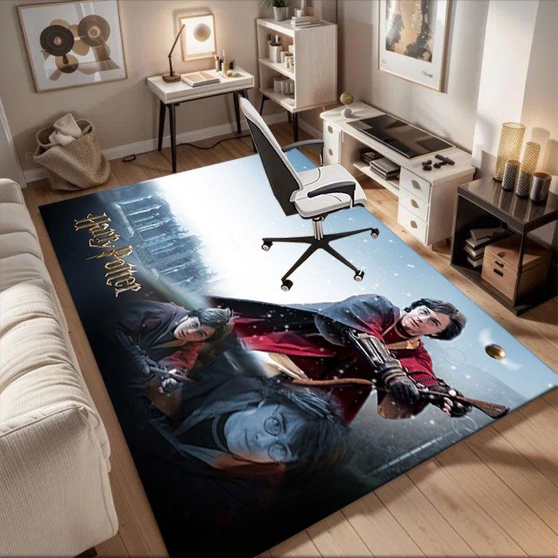 Harry Potter Quidditch Poster PrintOffice Mat Home Decor Gift For Halloween & Christmas LC100