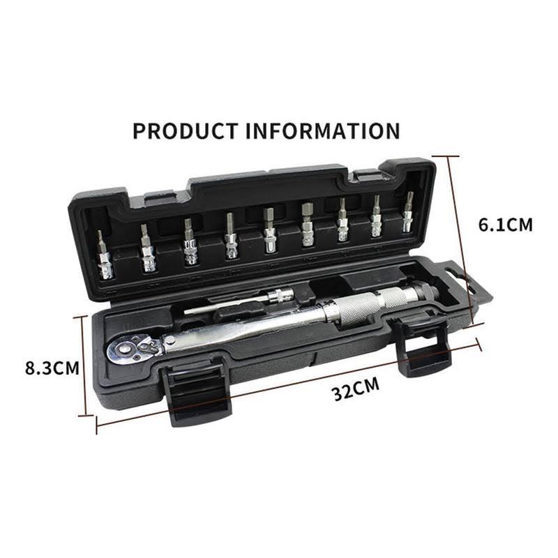 1/4" Bicycle Preset Torque Wrench 5-25Nm Torque Wrench Set