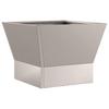 Fire Pit Brown 40 X 40 X 35 Cm Weatherproof Steel