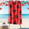 Cinematic Clapperboard Pattern Vibrance Print Beach Towel, Quick Drying, Suitable for Travel, Outdoor Sports, Jogging, the Beach and Swimming, Gift