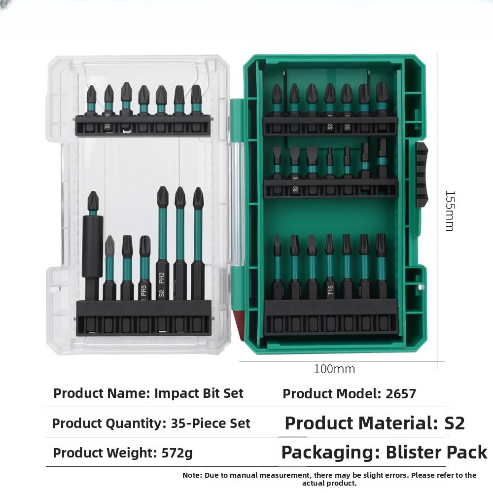 Strong Magnetic Screwdriver Bit Set Alloy Steel Anti-Slip Cross Slotted For Driver Drills Power Tools Drill Bits