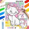 Marie Cat Oil Painting Painting Art Set Handmade Diy Gift Home Decoration