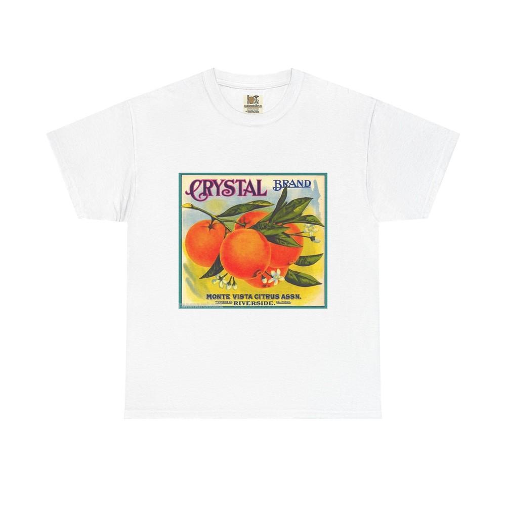 

Vintage Citrus Tee, Retro Fruit, Unisex Cotton Shirt, Gift for Food Lovers XL