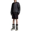 Moncler X Rick Owens Spolupráce Podzim/Zima 23 Volné Ležérní Šortky na Stahování Unisex Šortky Černé I209N8H00001M3675999