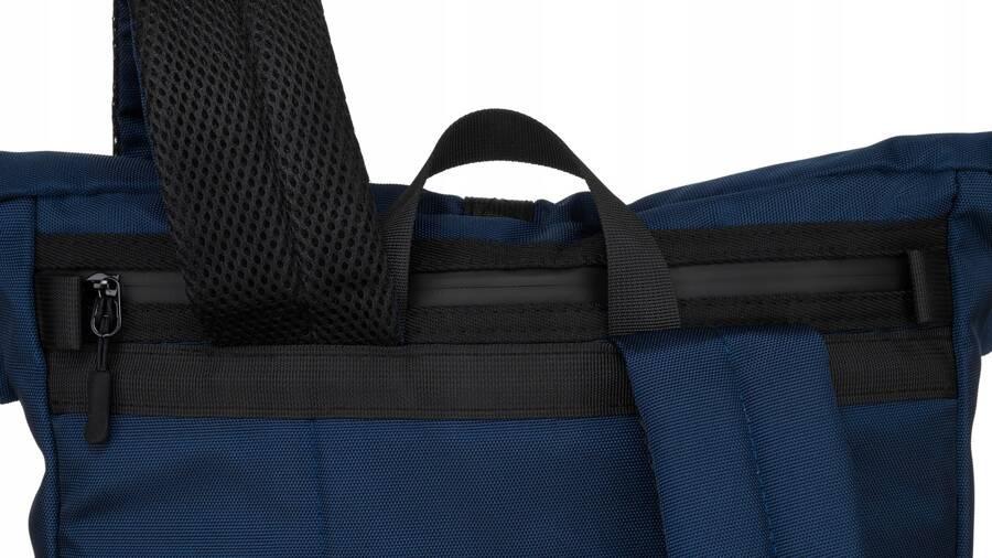 Großer, dunkelblauer Stadtrucksack mit Laptopfach aus Polyester - Peterson