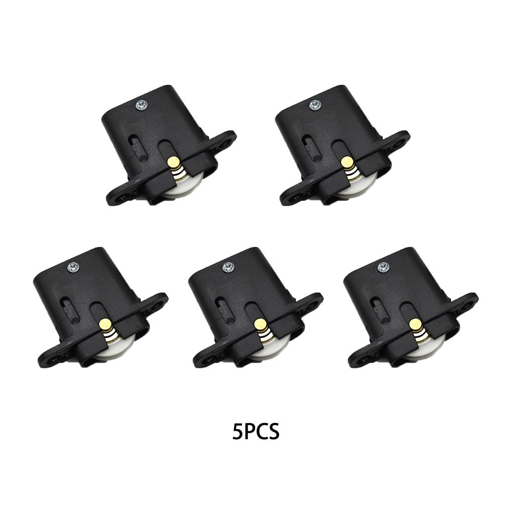 

5 Pieces Sliding Door Roller Stainless Steel Closet Pulley Wheel Track