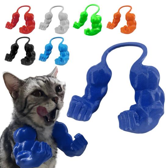 Cat Muscle Arm Costume Funny Cat Neck Arm with Muscle 3D Printed Cat Arm Prop for Parties Photos Entertainment