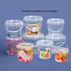 DYMAYKI Sealed Transparent Plastic Takeout Containers