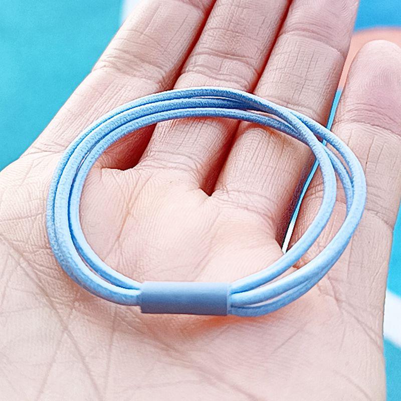 

Черная эластичная резинка для волос в корейском стиле - три в одном, цветная резинка