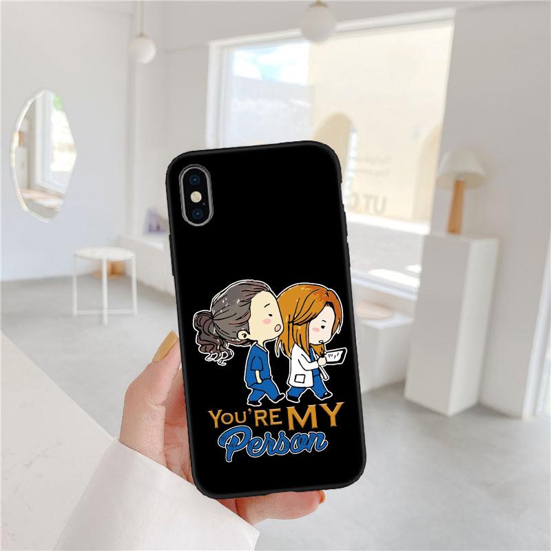 CJ62 Grey's Anatomy Soft Shell Phone Case for Redmi Note 10 11 12 Pro Max 10S 10C 10T 11A 11S 12S 12C