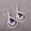 Lovely Iolite Gemstone Earrings, 925 Solid Sterling Silver Jewelry, Handmade Antique Earrings Jewelry Gift For Mother Earrings