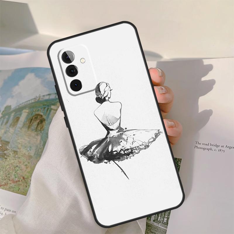 Ballet Dance Case For Samsung Galaxy A54 A34 A14 A06 A16 A26 A36 A56 A12 A32 A52 A13 A33 A53 A15 A35 A55