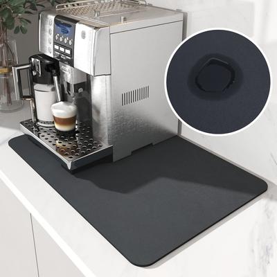 Tapete absorvente grande super absorvente para cozinha, tapete antiderrapante para drenagem de pratos de café, tapete de secagem rápida para drenagem de banheiro, tapete para talheres