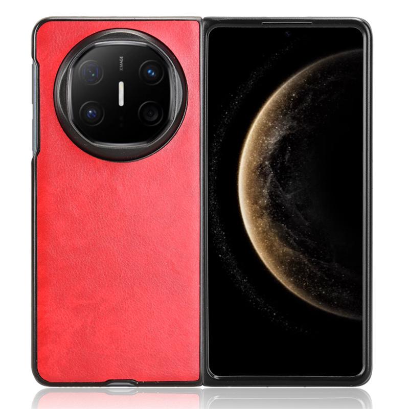 Für Mate X6 Litchi Grain Leder Haut Muster PU und PC Buch Abdeckung Für Mate X6 Rutschfeste Schutz Zurück Abdeckung