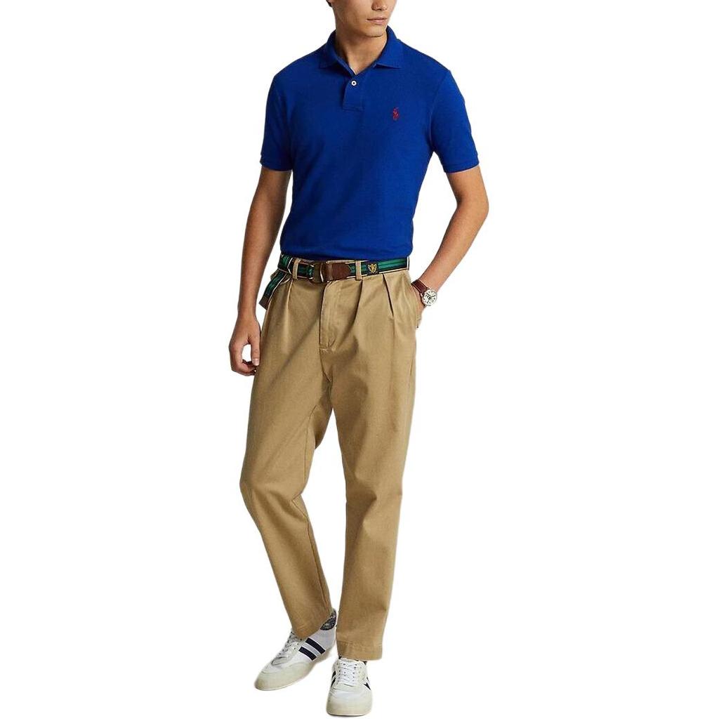 Polo Ralph Lauren Logo Embroidered Polo Shirt Men Tops Blue 710782592-010