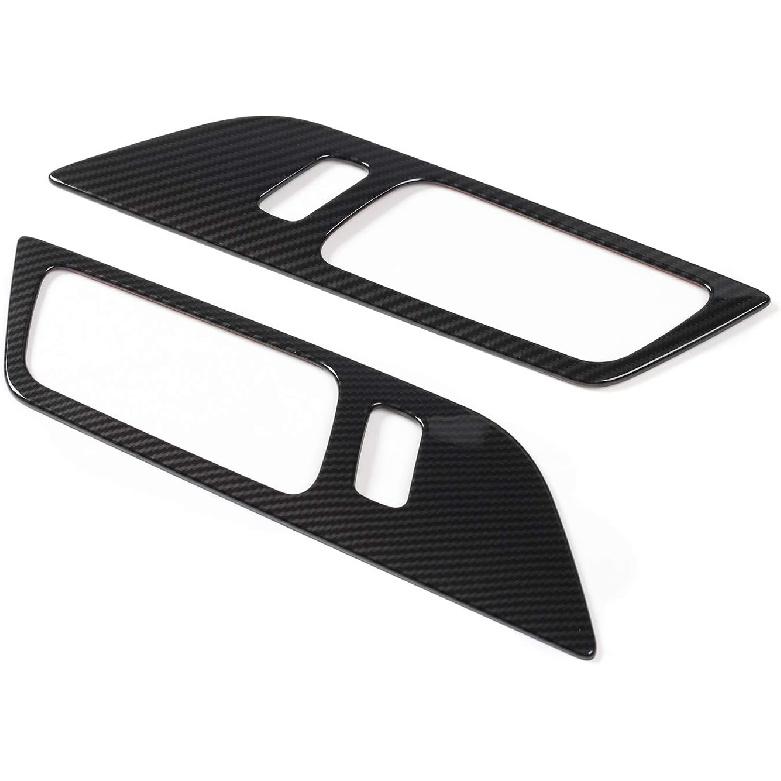 JeCar Carbon Fiber Interior Door Handle Trim Fit for Ford Mustang 2015-2024 Interior Accessories