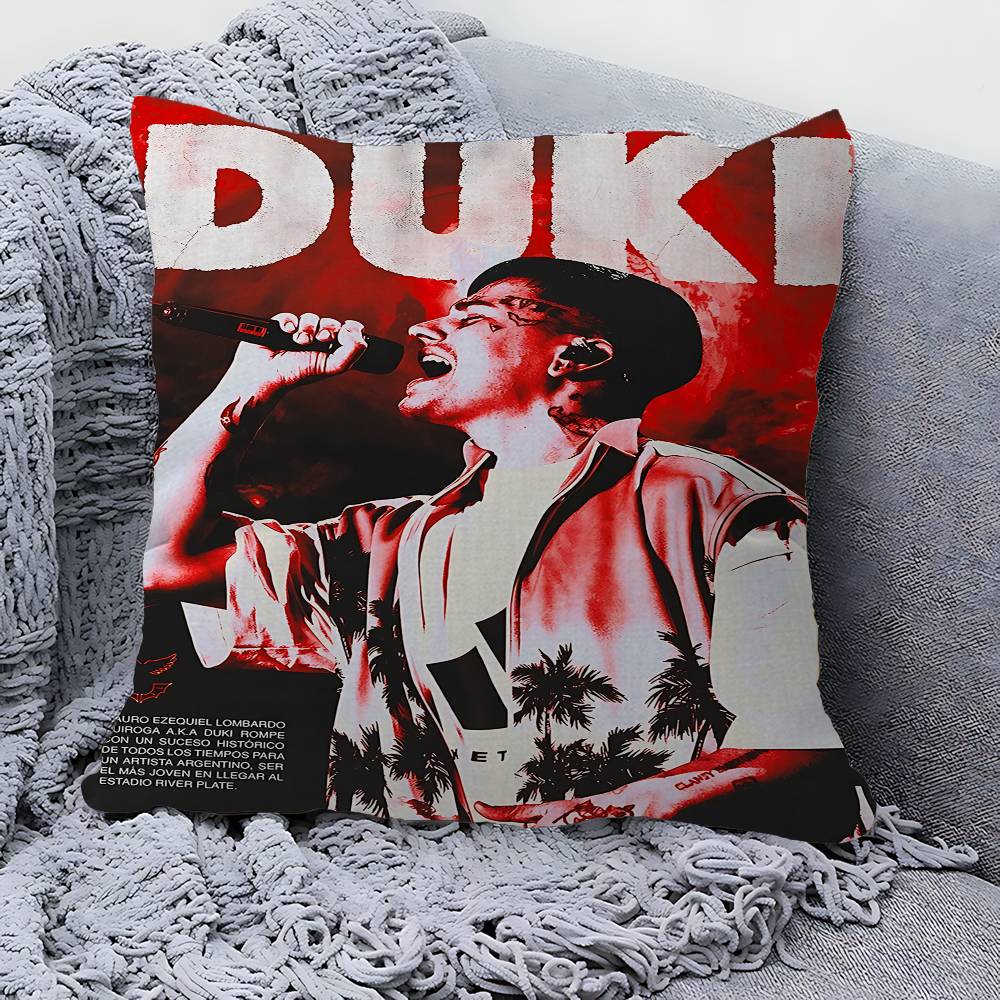 Rapper Duki Pillow Cover Design Cushion Cover Decor Holiday Decorati