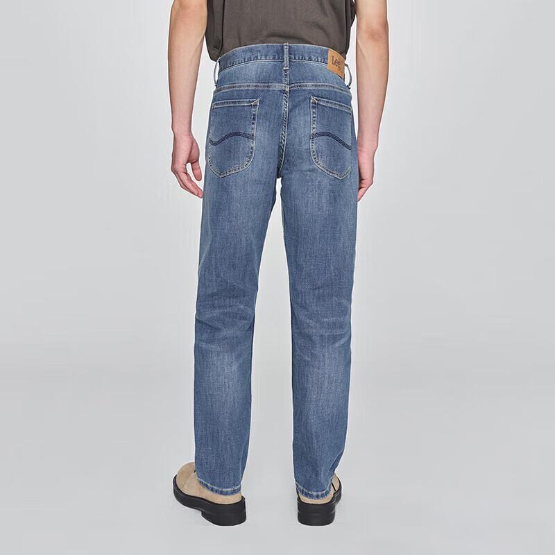 Lee 726 Pánské džíny rovného střihu z praného denimu