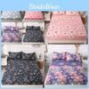 Flower Print Strawberry Bed Cover Dustproof Fabric Bedspread Protective Mattress